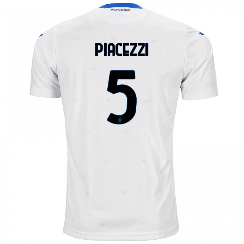 Niño Camiseta Eleonora Piacezzi #5 Blanco 2ª Equipación 2024/25 La Camisa