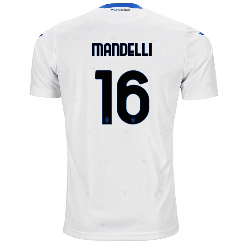 Niño Camiseta Giulia Mandelli #16 Blanco 2ª Equipación 2024/25 La Camisa