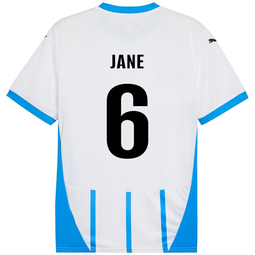 Niño Camiseta Refiloe Jane #6 Blanco Azul 2ª Equipación 2024/25 La Camisa