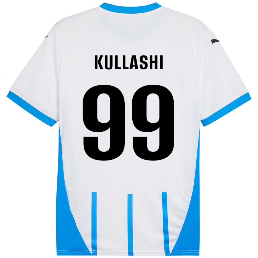 Niño Camiseta Loreta Kullashi #99 Blanco Azul 2ª Equipación 2024/25 La Camisa