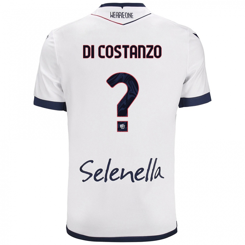 Niño Camiseta Raffaele Maria Di Costanzo #0 Blanco Azul Real 2ª Equipación 2024/25 La Camisa