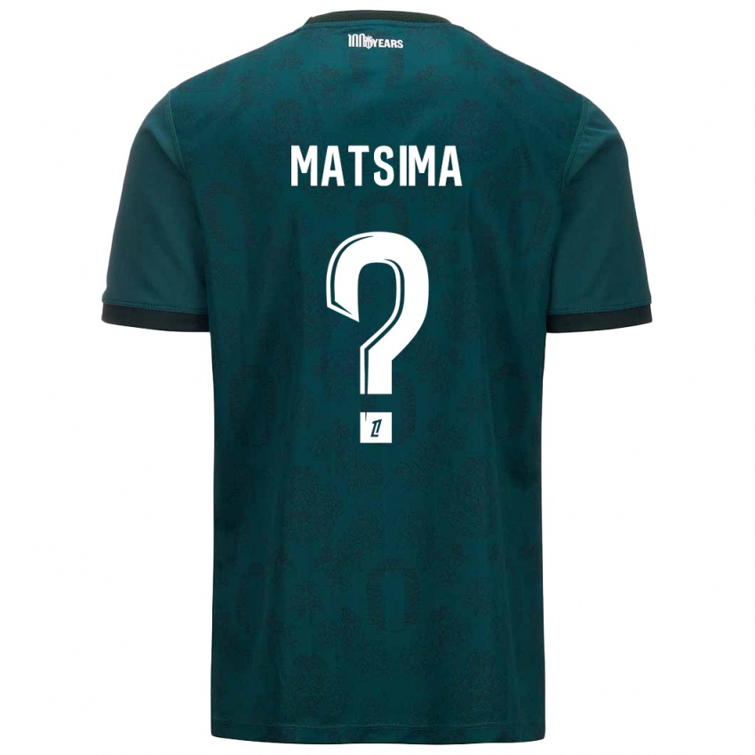 Niño Camiseta Chrislain Matsima #0 Verde Oscuro 2ª Equipación 2024/25 La Camisa