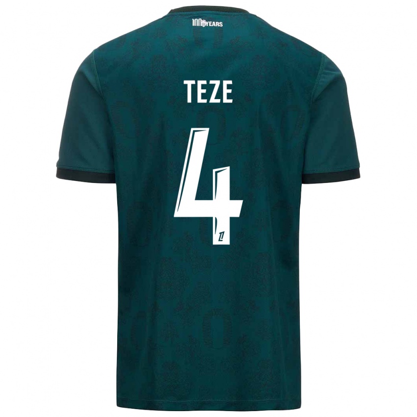 Niño Camiseta Teze #4 Verde Oscuro 2ª Equipación 2024/25 La Camisa