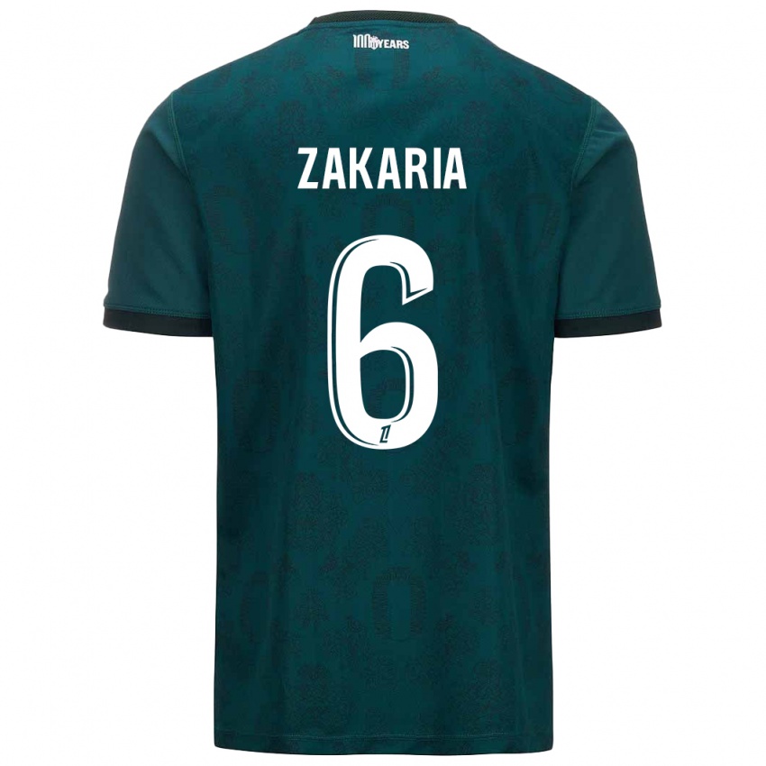 Niño Camiseta Denis Zakaria #6 Verde Oscuro 2ª Equipación 2024/25 La Camisa