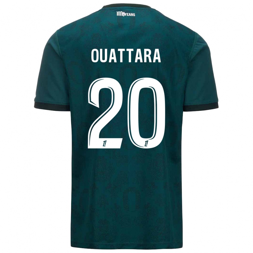 Niño Camiseta Kassoum Ouattara #20 Verde Oscuro 2ª Equipación 2024/25 La Camisa