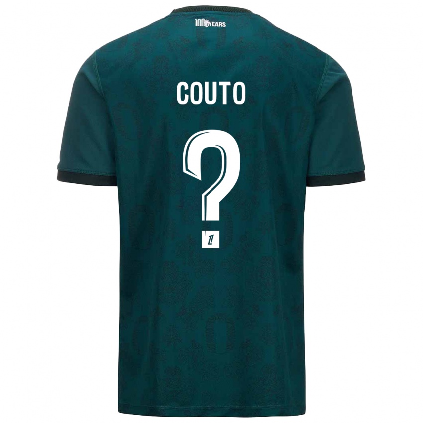 Niño Camiseta Enzo Couto #0 Verde Oscuro 2ª Equipación 2024/25 La Camisa