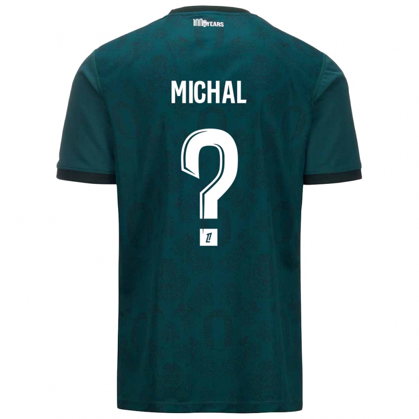 Niño Camiseta Lucas Michal #0 Verde Oscuro 2ª Equipación 2024/25 La Camisa