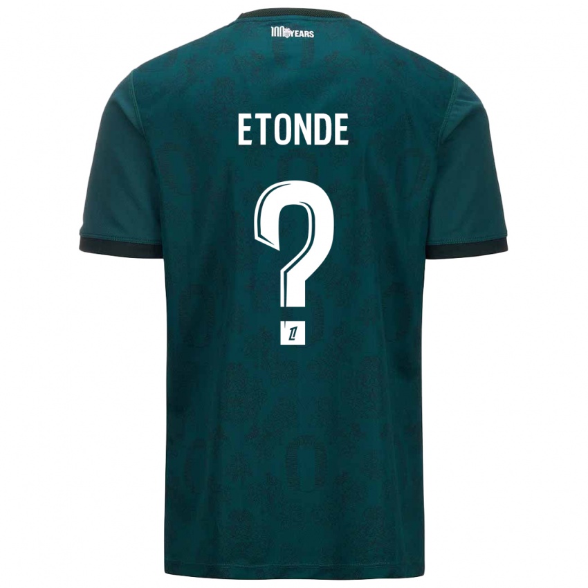 Niño Camiseta Romaric Etonde #0 Verde Oscuro 2ª Equipación 2024/25 La Camisa