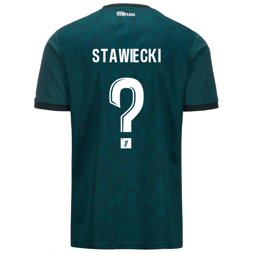 Niño Camiseta Jules Stawiecki #0 Verde Oscuro 2ª Equipación 2024/25 La Camisa