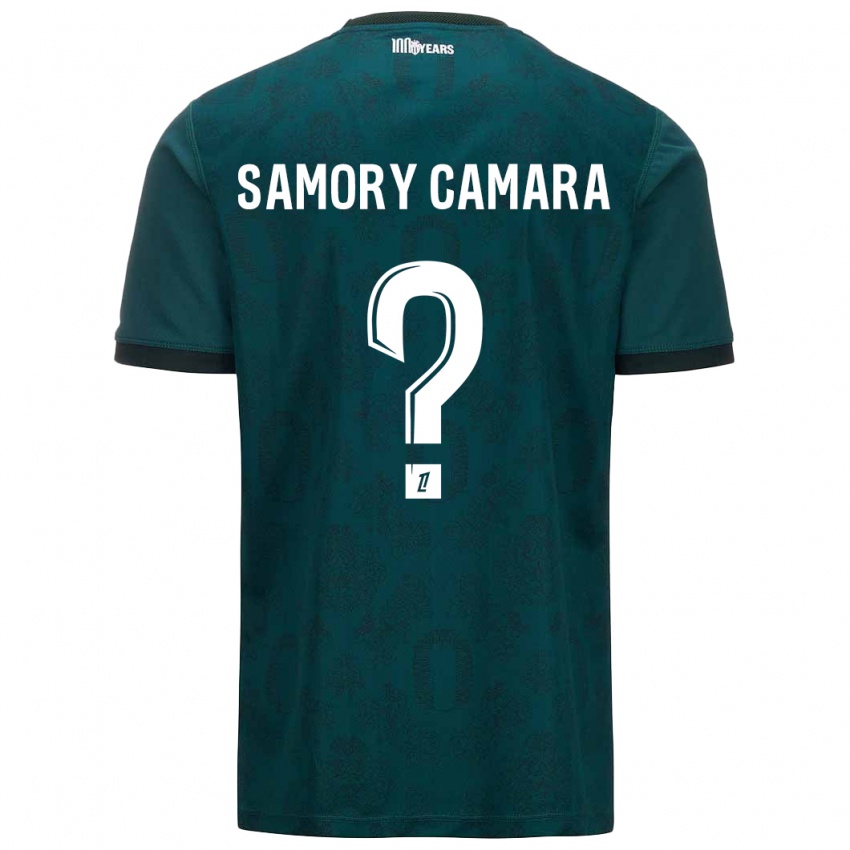 Niño Camiseta Verges Samory Camara #0 Verde Oscuro 2ª Equipación 2024/25 La Camisa