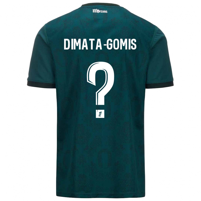 Niño Camiseta Kamron Dimata-Gomis #0 Verde Oscuro 2ª Equipación 2024/25 La Camisa