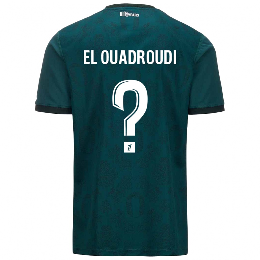 Niño Camiseta Imrane El Ouadroudi #0 Verde Oscuro 2ª Equipación 2024/25 La Camisa