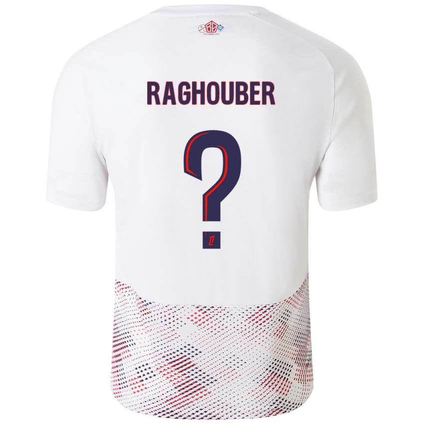 Niño Camiseta Ugo Raghouber #0 Blanco Azul Real 2ª Equipación 2024/25 La Camisa