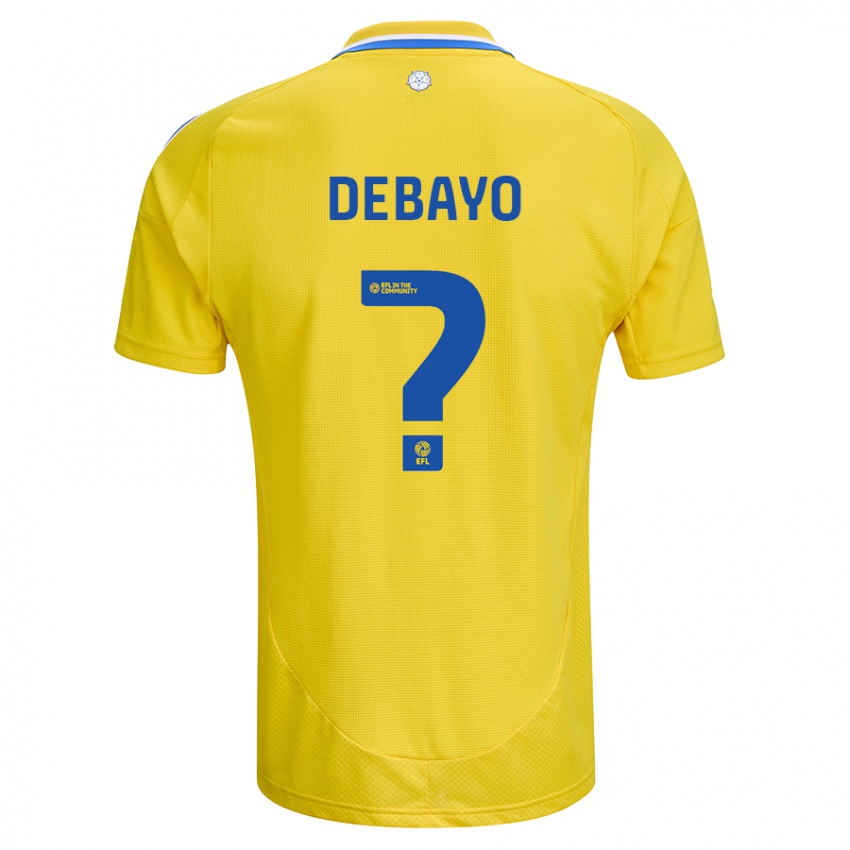 Niño Camiseta James Debayo #0 Amarillo Azul 2ª Equipación 2024/25 La Camisa