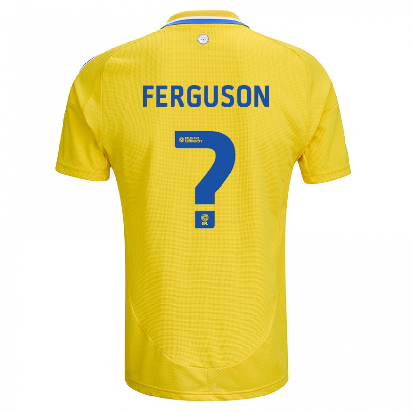 Niño Camiseta Connor Ferguson #0 Amarillo Azul 2ª Equipación 2024/25 La Camisa