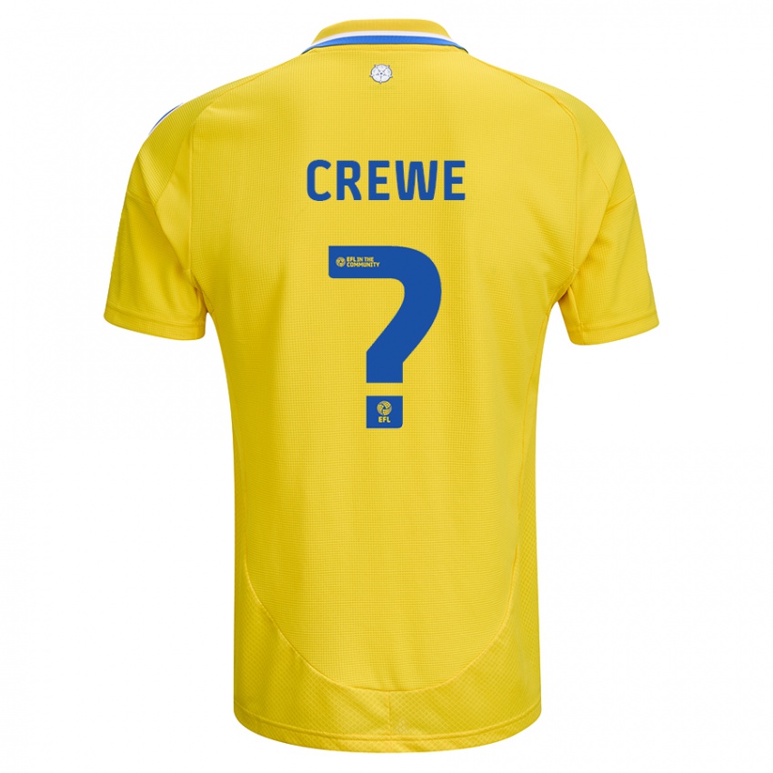 Niño Camiseta Charlie Crewe #0 Amarillo Azul 2ª Equipación 2024/25 La Camisa