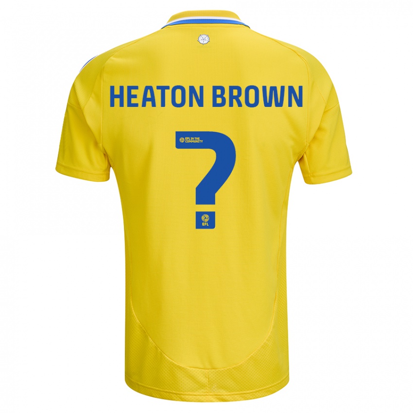 Niño Camiseta Heaton Brown #0 Amarillo Azul 2ª Equipación 2024/25 La Camisa