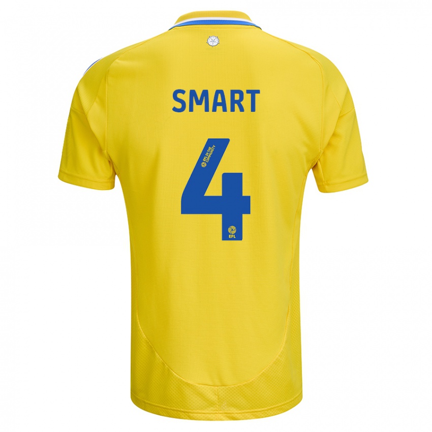 Niño Camiseta Olivia Smart #4 Amarillo Azul 2ª Equipación 2024/25 La Camisa