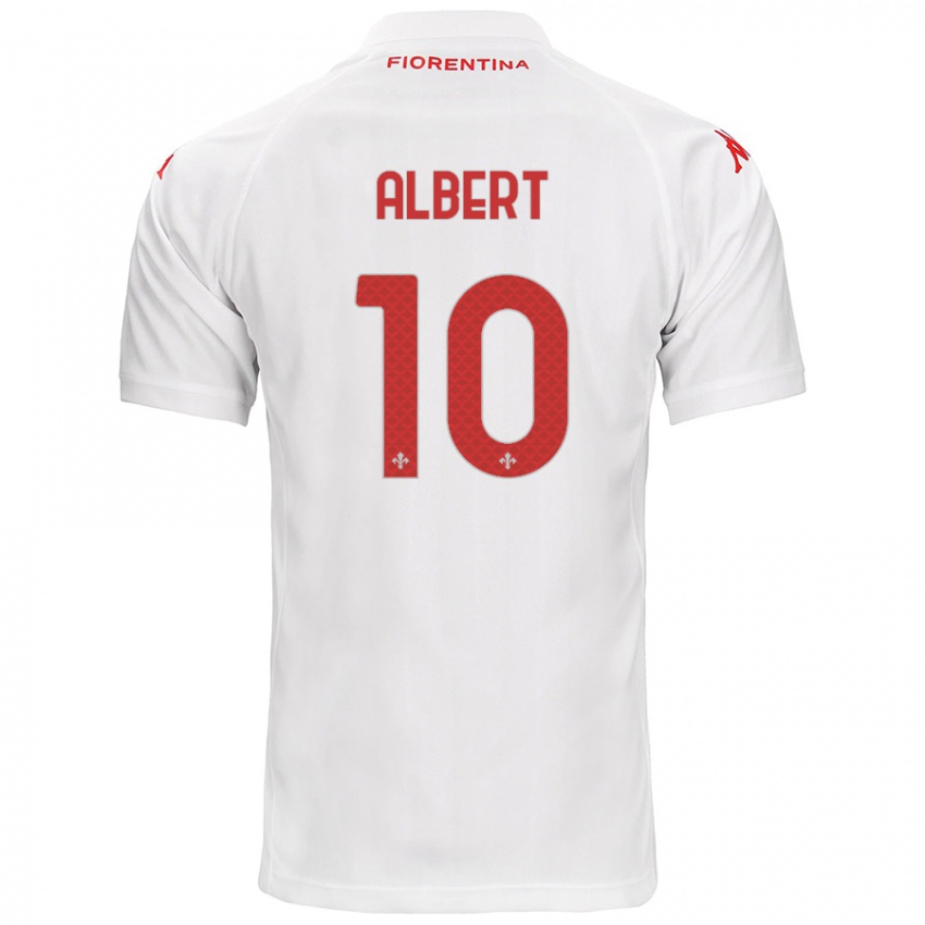 Niño Camiseta Albert Gudmundsson #10 Blanco 2ª Equipación 2024/25 La Camisa