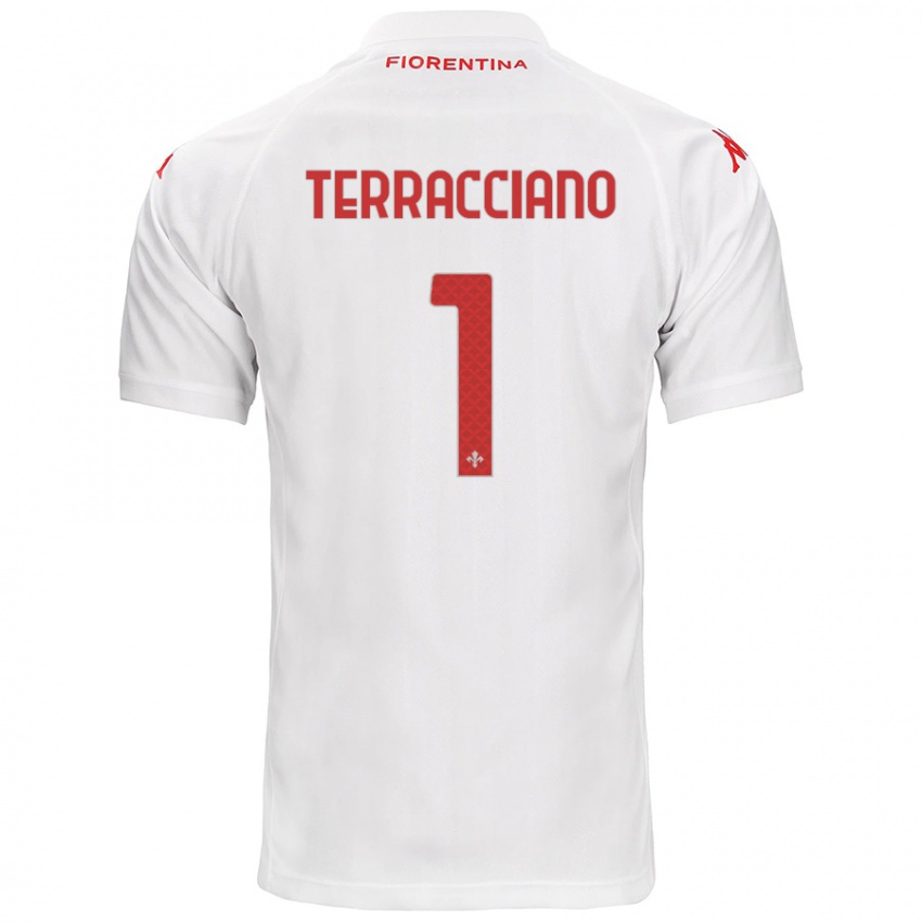 Niño Camiseta Pietro Terracciano #1 Blanco 2ª Equipación 2024/25 La Camisa