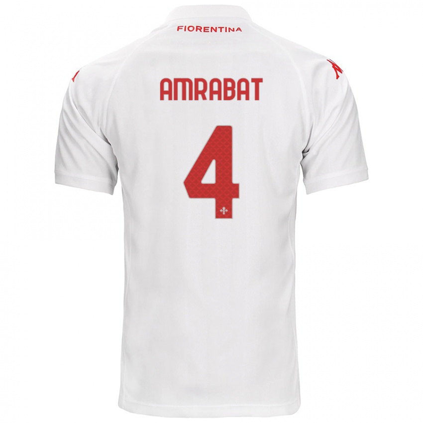 Niño Camiseta Sofyan Amrabat #4 Blanco 2ª Equipación 2024/25 La Camisa