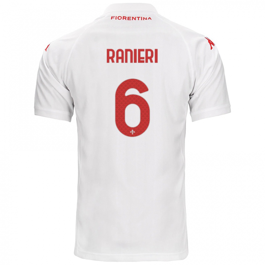 Niño Camiseta Luca Ranieri #6 Blanco 2ª Equipación 2024/25 La Camisa