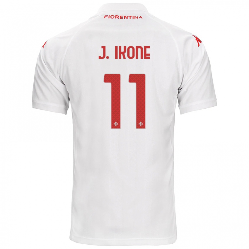 Niño Camiseta Jonathan Ikoné #11 Blanco 2ª Equipación 2024/25 La Camisa