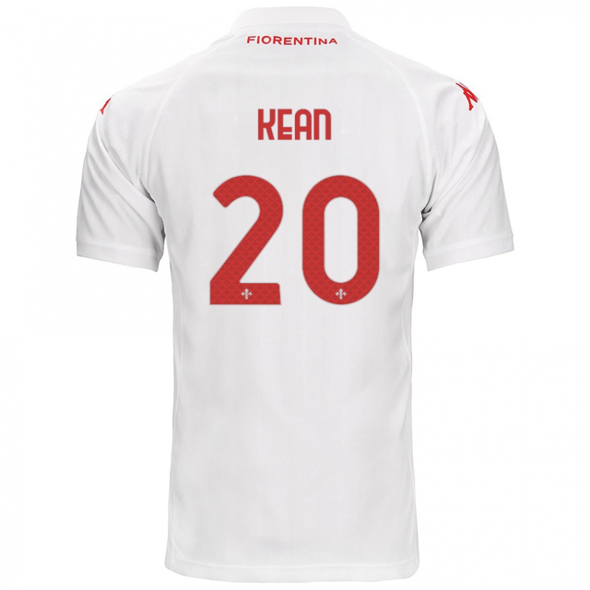 Niño Camiseta Moise Kean #20 Blanco 2ª Equipación 2024/25 La Camisa