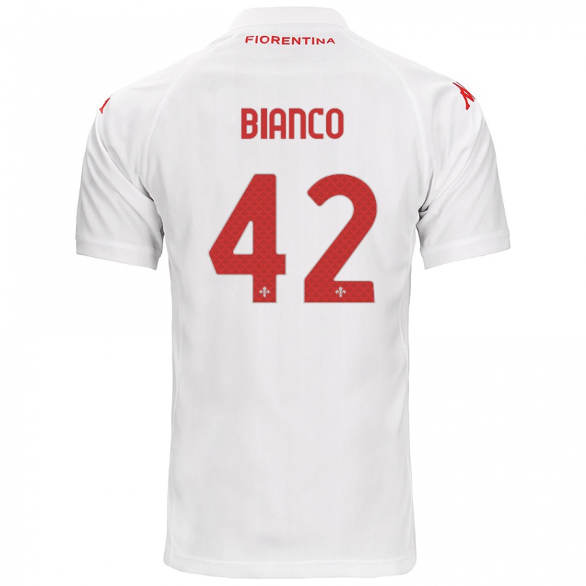 Niño Camiseta Alessandro Bianco #42 Blanco 2ª Equipación 2024/25 La Camisa