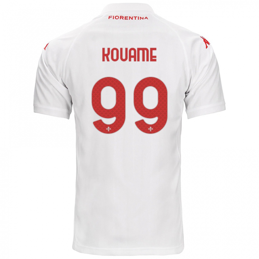 Niño Camiseta Christian Kouamé #99 Blanco 2ª Equipación 2024/25 La Camisa