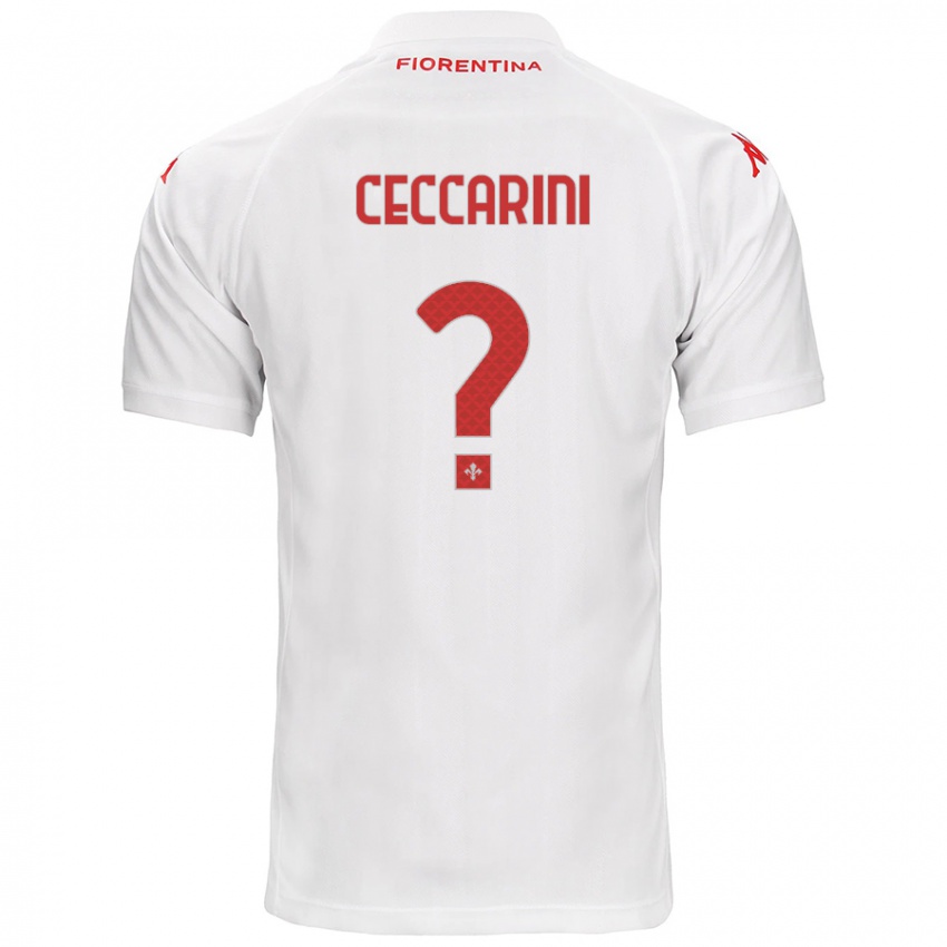 Niño Camiseta Mattia Ceccarini #0 Blanco 2ª Equipación 2024/25 La Camisa