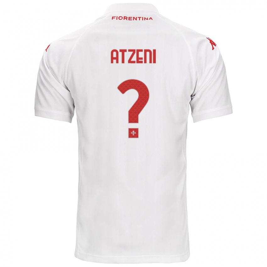 Niño Camiseta Davide Atzeni #0 Blanco 2ª Equipación 2024/25 La Camisa