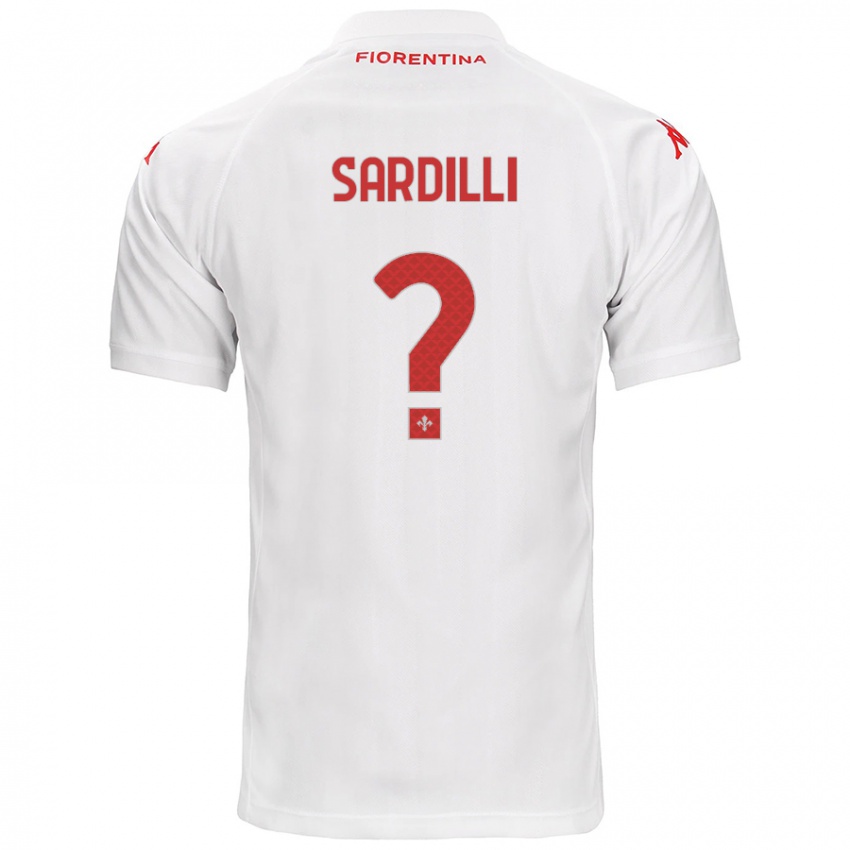 Niño Camiseta Davide Sardilli #0 Blanco 2ª Equipación 2024/25 La Camisa