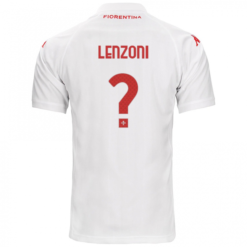 Niño Camiseta Samuele Lenzoni #0 Blanco 2ª Equipación 2024/25 La Camisa