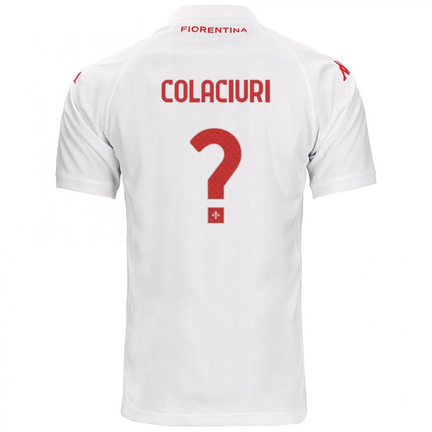 Niño Camiseta Gabriele Colaciuri #0 Blanco 2ª Equipación 2024/25 La Camisa