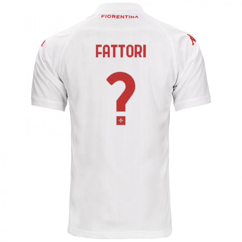 Niño Camiseta Filippo Fattori #0 Blanco 2ª Equipación 2024/25 La Camisa