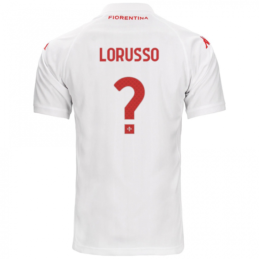 Niño Camiseta Angelo Lorusso #0 Blanco 2ª Equipación 2024/25 La Camisa