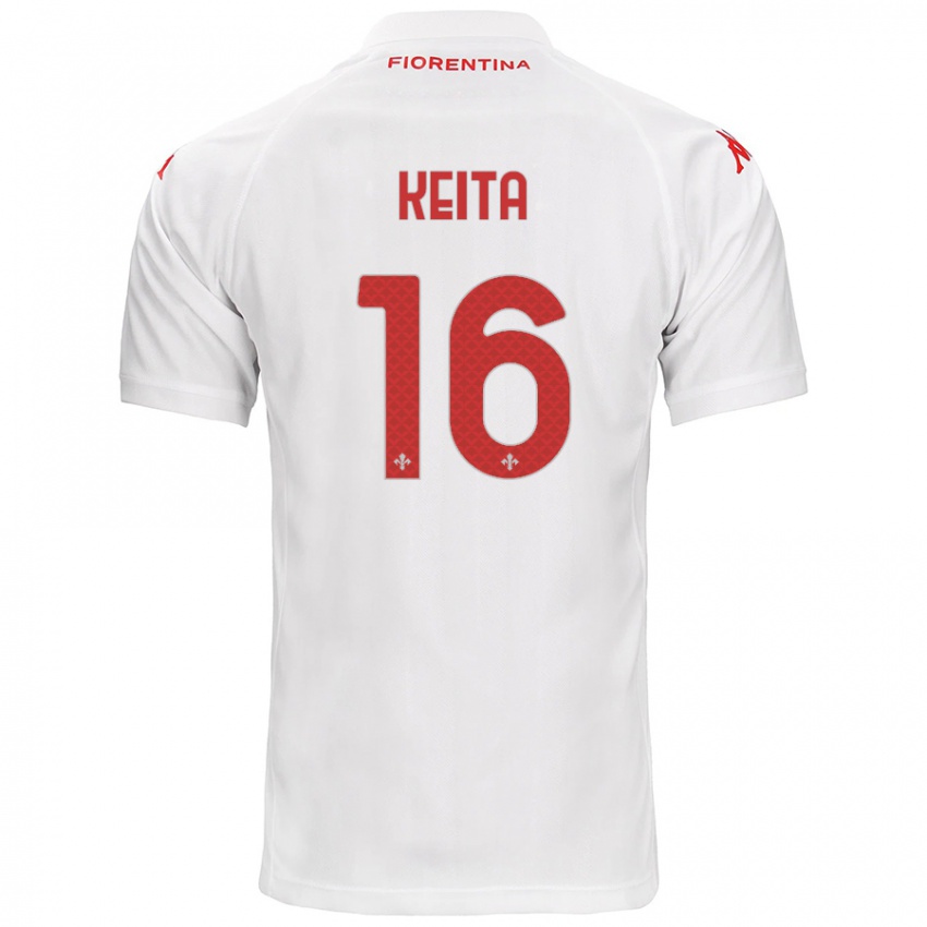 Niño Camiseta Bala Keita #16 Blanco 2ª Equipación 2024/25 La Camisa