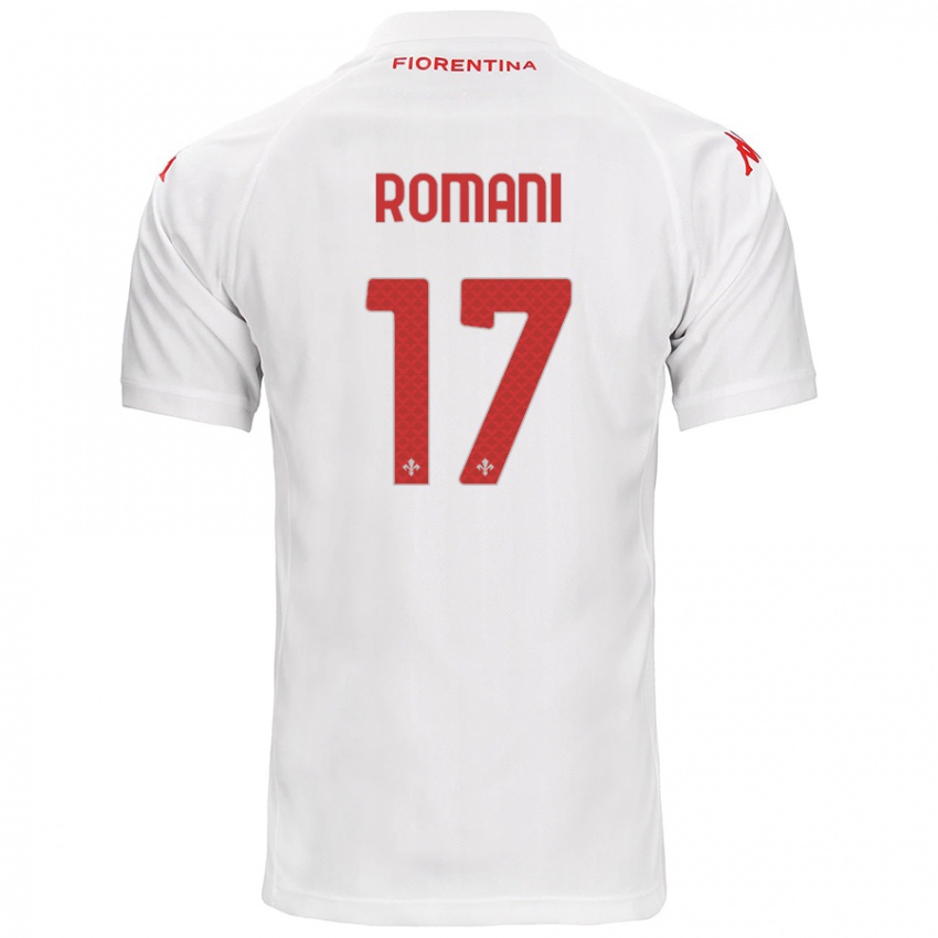 Niño Camiseta Lorenzo Romani #17 Blanco 2ª Equipación 2024/25 La Camisa