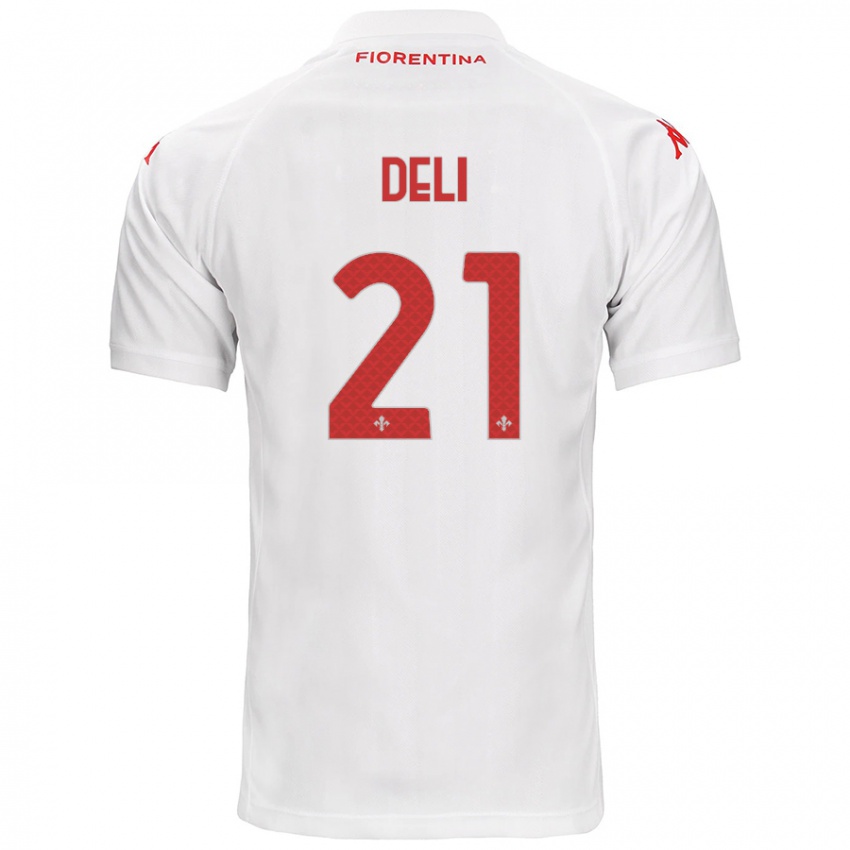 Niño Camiseta Lapo Deli #21 Blanco 2ª Equipación 2024/25 La Camisa