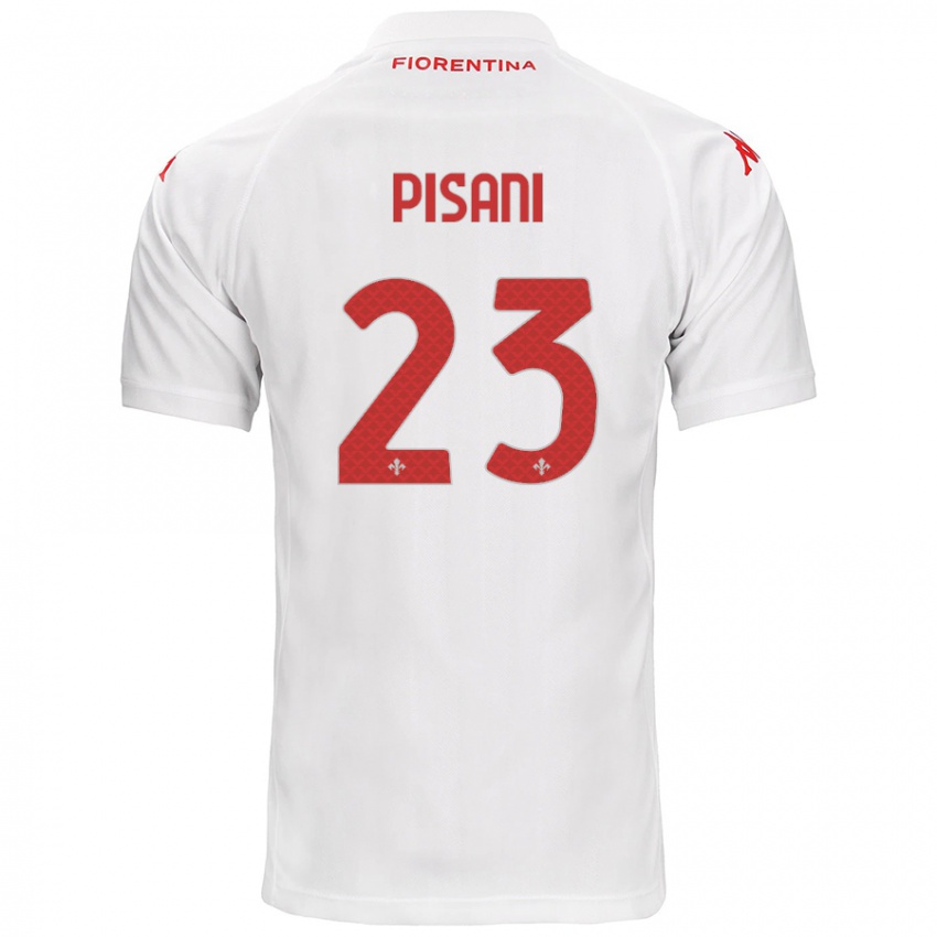 Niño Camiseta Diego Pisani #23 Blanco 2ª Equipación 2024/25 La Camisa