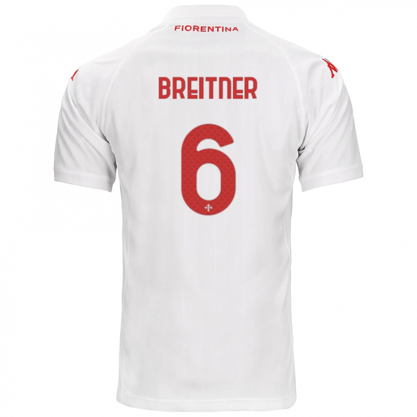 Niño Camiseta Stephanie Breitner #6 Blanco 2ª Equipación 2024/25 La Camisa