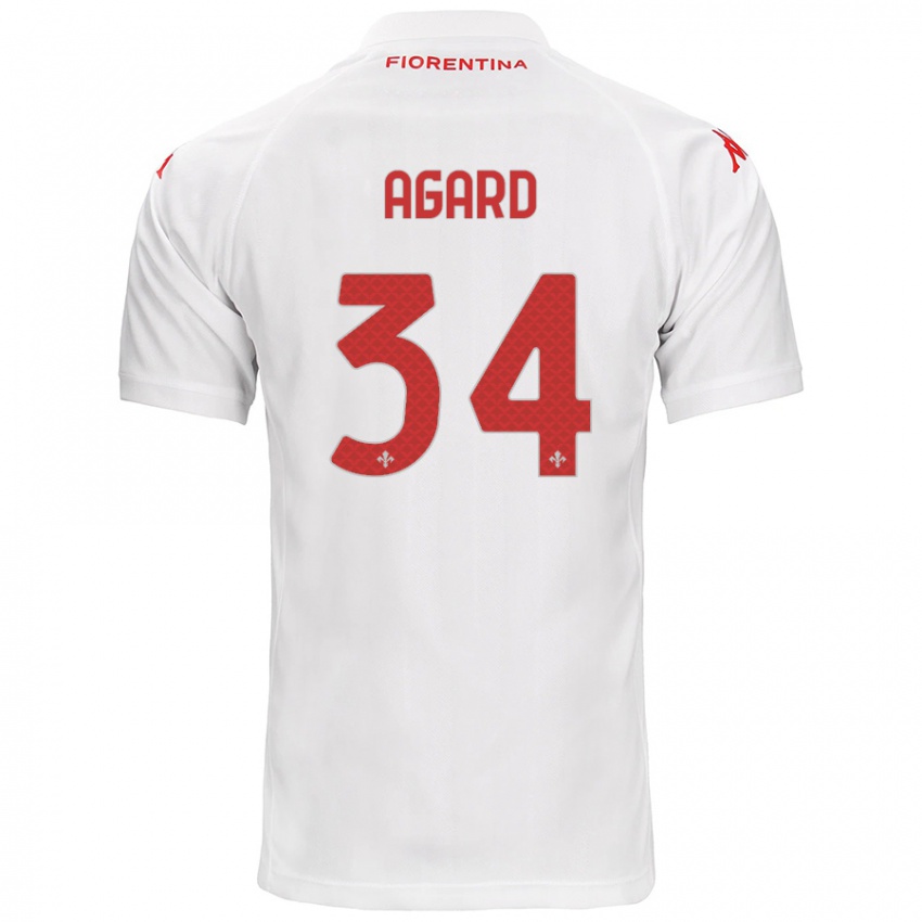 Niño Camiseta Laura Agard #34 Blanco 2ª Equipación 2024/25 La Camisa