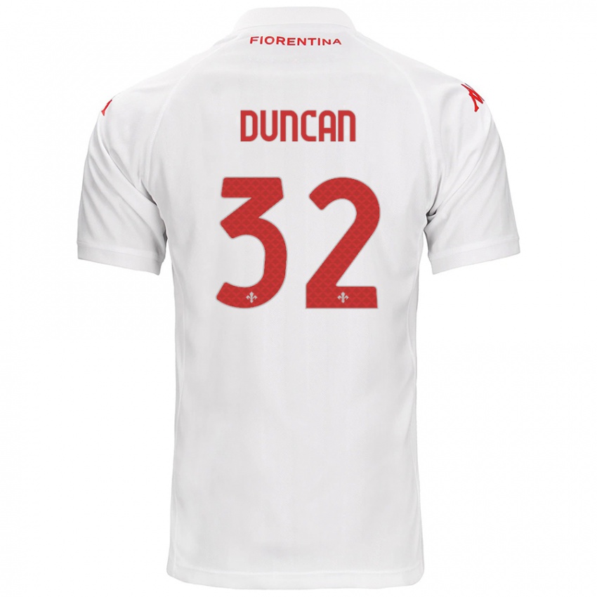 Niño Camiseta Alfred Duncan #32 Blanco 2ª Equipación 2024/25 La Camisa