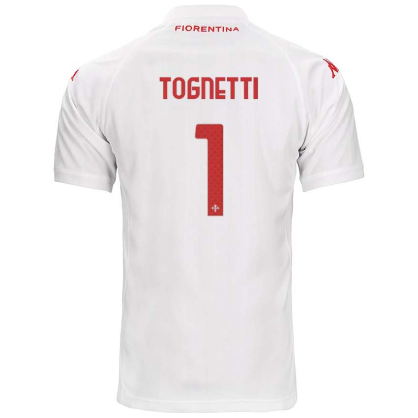 Niño Camiseta Laerte Tognetti #1 Blanco 2ª Equipación 2024/25 La Camisa