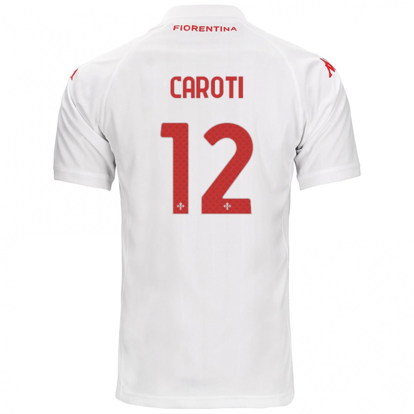 Niño Camiseta Filippo Caroti #12 Blanco 2ª Equipación 2024/25 La Camisa