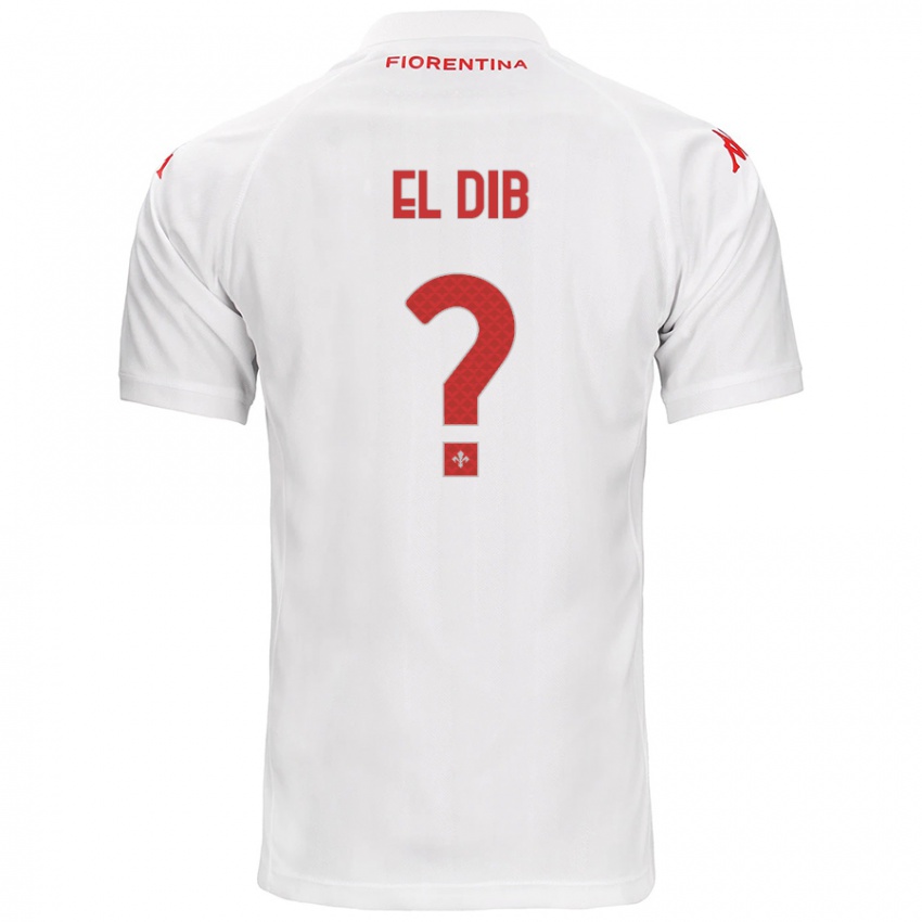 Niño Camiseta Karim El Dib #0 Blanco 2ª Equipación 2024/25 La Camisa