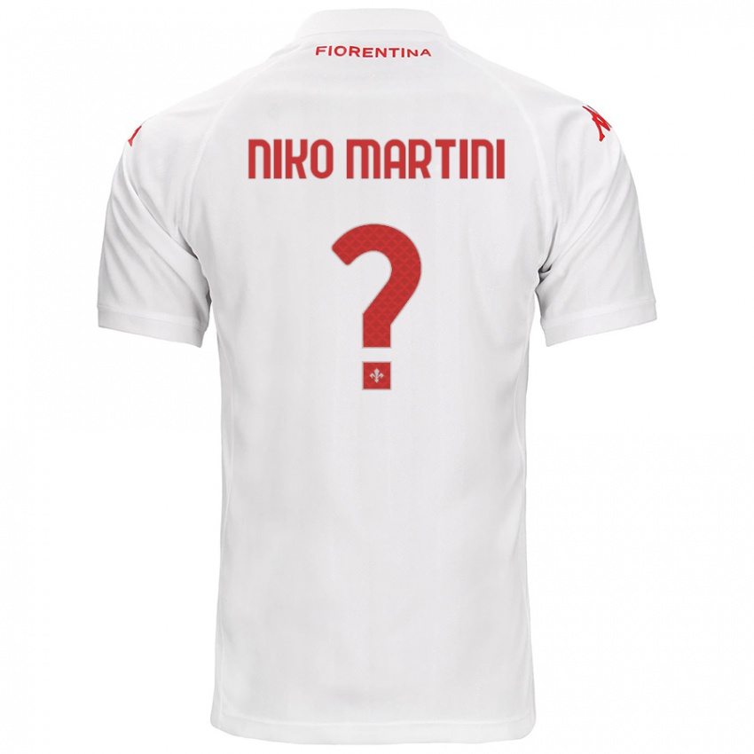 Niño Camiseta Niko Martini #0 Blanco 2ª Equipación 2024/25 La Camisa