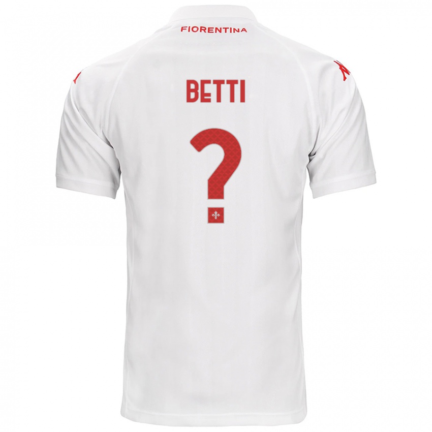 Niño Camiseta Tiziano Betti #0 Blanco 2ª Equipación 2024/25 La Camisa