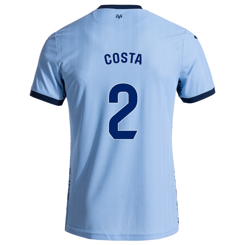 Niño Camiseta Logan Costa #2 Azul Cielo 2ª Equipación 2024/25 La Camisa